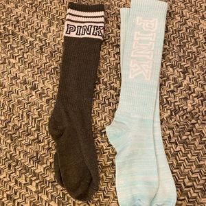 NWOT 2 pairs of PINK long socks